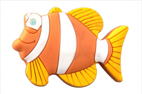 Ручка кнопка детская GS 009 Рыбка Силикон