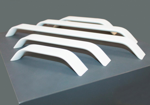 Ручка скоба 337 256 Белый Алюминий