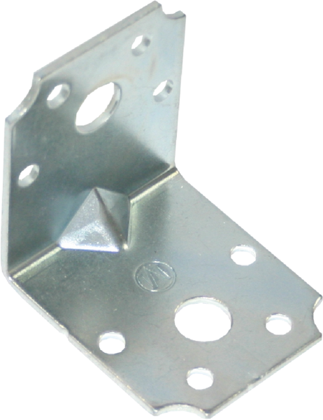 Уголок усиленный 52х52х45х2 мм 2 отв Цинк Металлист