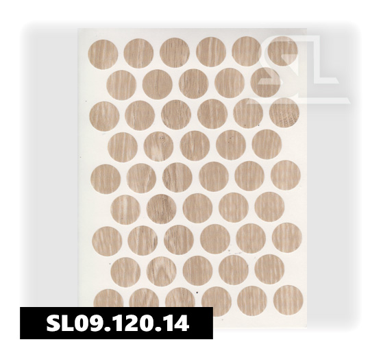 Пластиковые заглушки самоклеящиеся 14мм для евровинта A2920 PACIFIC