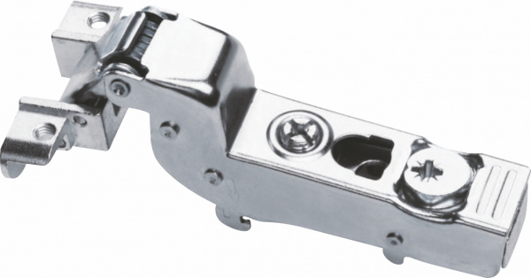 Петля вкладная 110* с доводчиком CLIP-ON DTC PIVOT PRO для узкой AL-рамки без монтажной планки 