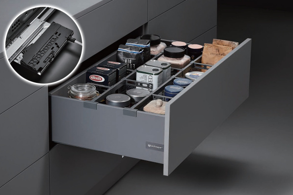 Ящик 170х500 доводчик-толкатель Серый Magic Box Unihopper 30 кг.