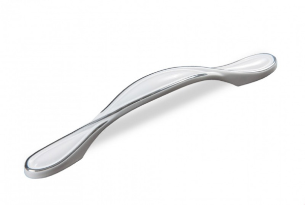 Ручка скоба RS470 CP/W.128 ШЁЛК