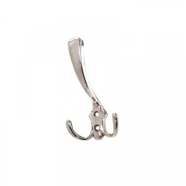 Крючок 3х рожковый металлический  Хром SL