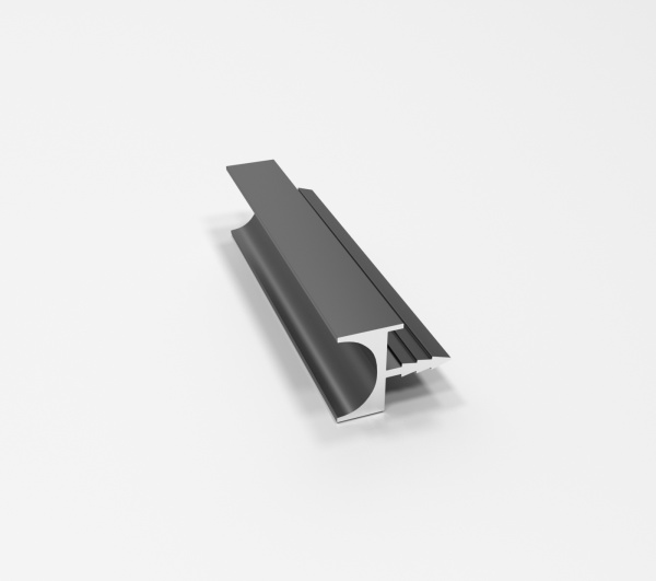 Ручка профиль №2 L-4000 Чёрный матовый