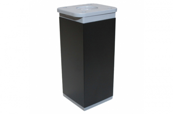 Ножка алюм. квадрат регулируемая 100х40х40 мм Чёрный INTEXA