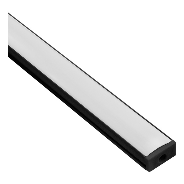 Алюминиевый профиль нак. 3000 х 13.2 х 7 мм ENCENDIENDO 1307, Чёрный