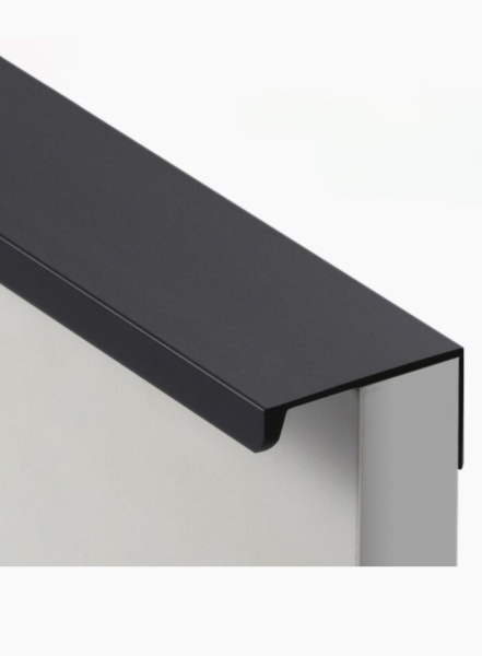 Ручка торцевая прямоугольная 192 мм Чёрный
