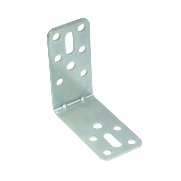 Уголок регулируемый 62х62х30х2,0 мм 2 отверстия Цинк Металлист