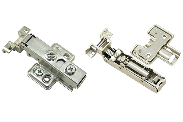 Петля накладная 107* с доводчиком CLIP-ON HS-3D ALU АGV