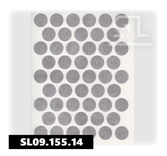 Пластиковые заглушки самоклеящиеся 14мм для евровинта F186 PACIFIC