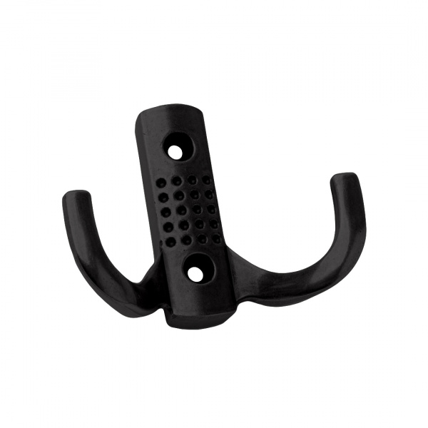 Крючок 2х рожковый KR 0061 BL Чёрный матовый KERRON 25 кг.