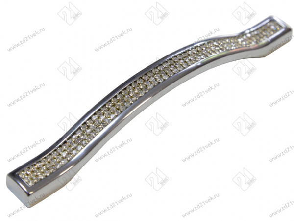 Ручка скоба со стразами Оскар 5267 160 Хром 