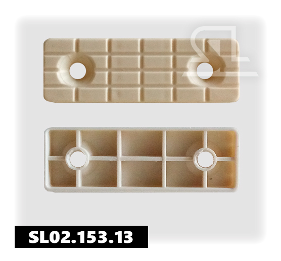 Подпятник 50х15 мм пластиковый Крем SL