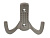 Крючок 2х рожковый WP 1206 Никель матовый AMIX