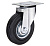 Колёсная опора 125мм промышленная поворотная 100 кг Чёрный МФК