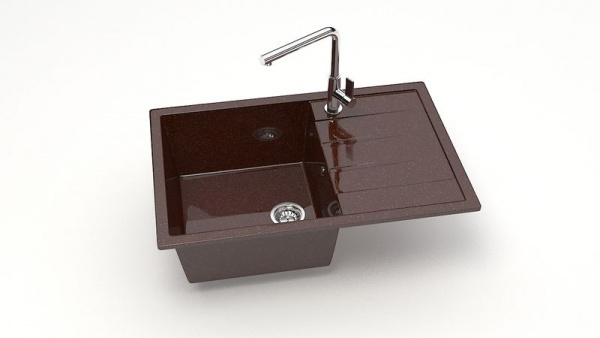 Мойка прямая Джоли Z161 Q16 Шоколад глянец