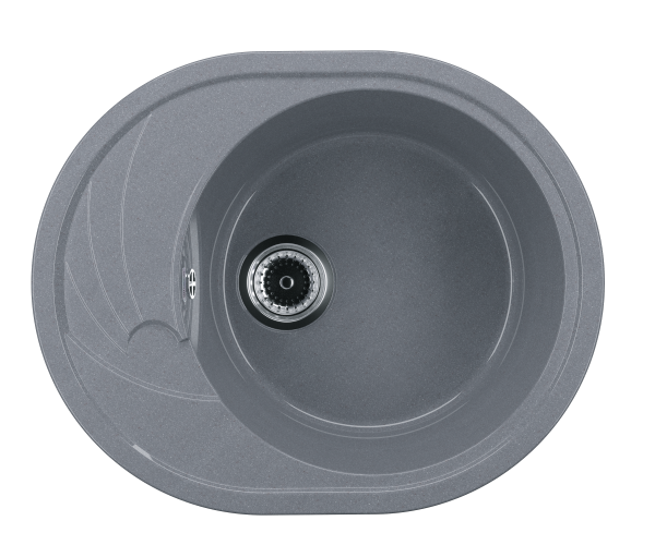 Мойка глянцевая овальная U403 Brilliant Графитовый