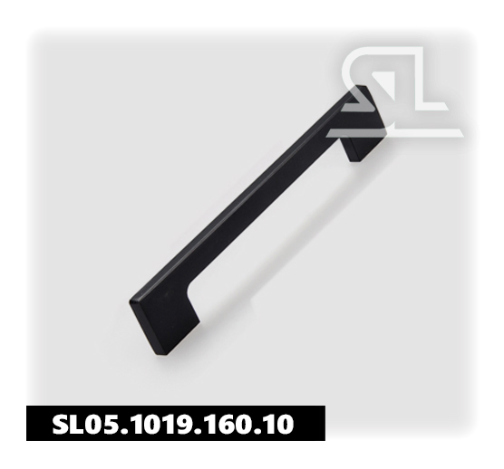 Ручка скоба SL 1019 160 мм, алюминий Чёрный SL