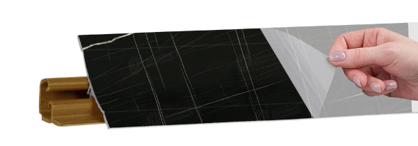 Плинтус LB 231 Чёрный Тунис 3,0 м 46