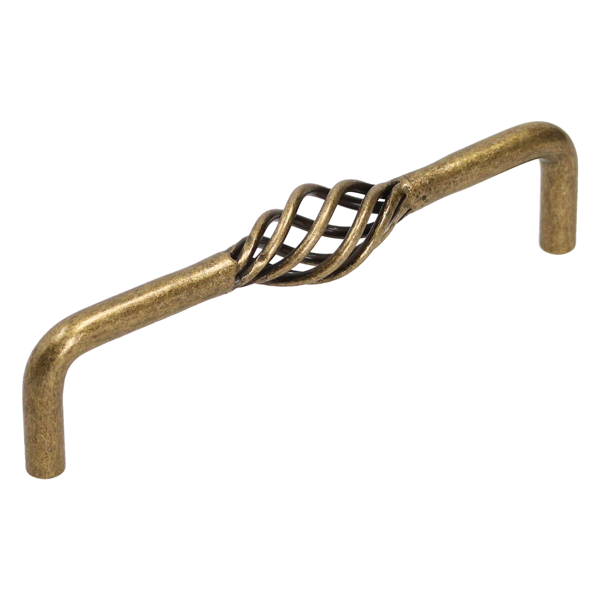 Ручка скоба UC 01 128 Латунь античная