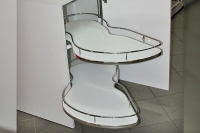 Карусель угловая 900 Фасад 450 Хром правая