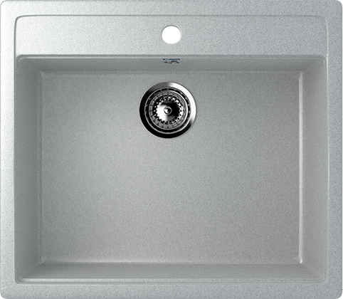 Мойка квадратная U104 Серый 