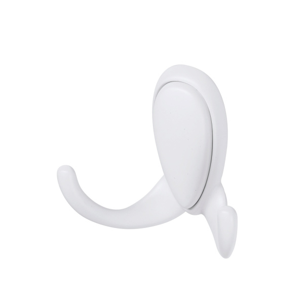 Крючок 2х рожковый 20003 Белый матовый EDSON 