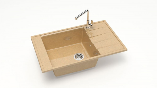 Мойка прямая Грета Z29 Q18 Крем глянец