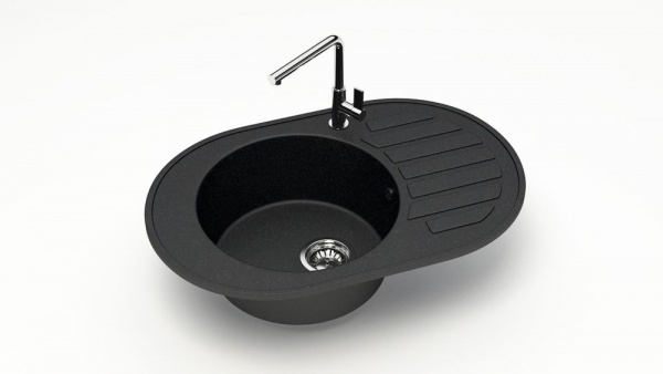 Мойка овальная F31 Q4 Чёрный матовый