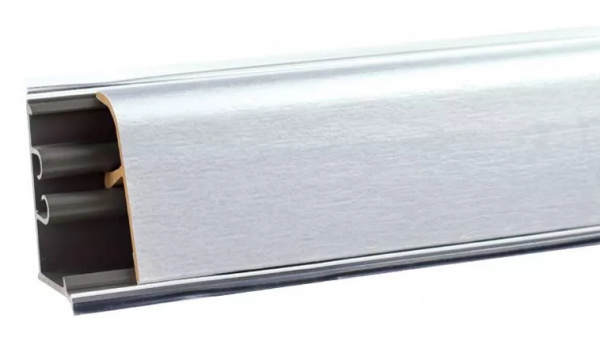 Плинтус LB-37 3м Алюминий (Металлик) фольга