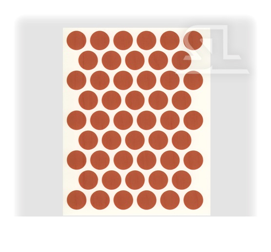 Пластиковые заглушки самоклеящиеся 18мм для евровинта PC2159 Груша PACIFIC