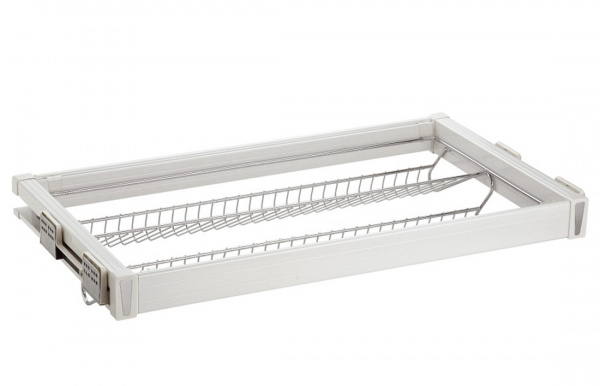 Выдвижная полка для обуви Exclusive 700 с доводчиком Белый AMIX