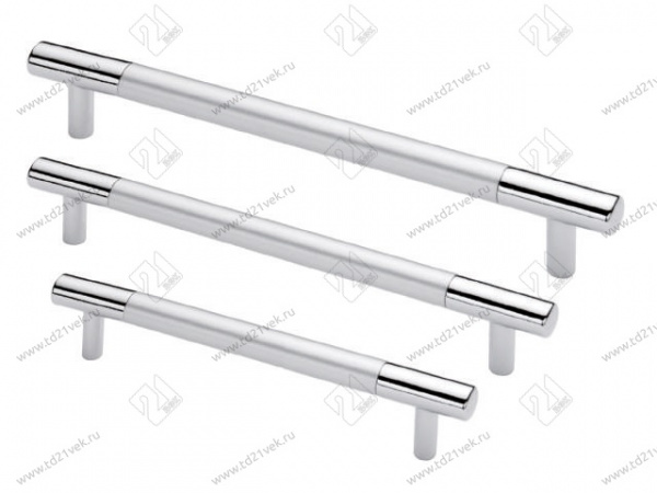 Ручка рейлинг Оскар 14.105 256 Хром Хром матовый Алюминий