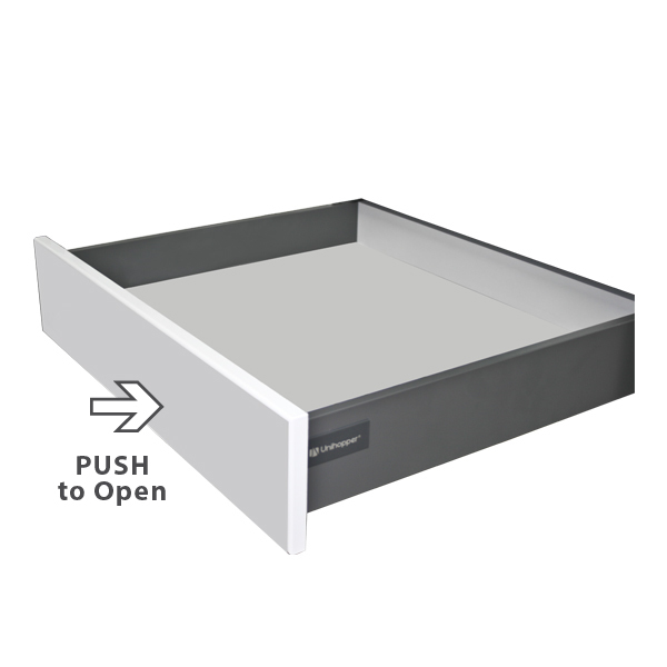 Ящик 80х450 PUSH-OPEN Серый Magic Box Unihopper 30 кг. 