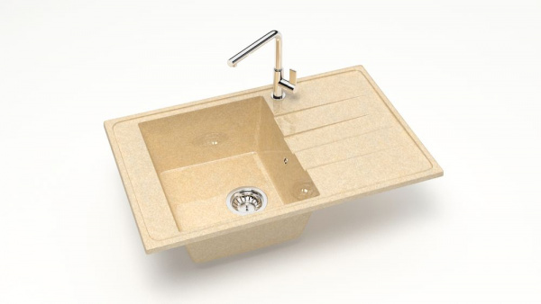 Мойка прямая Зельда Z32 Q6 Слоновая кость глянец