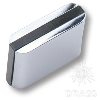 Ручка кнопка 429025 Хром Чёрный