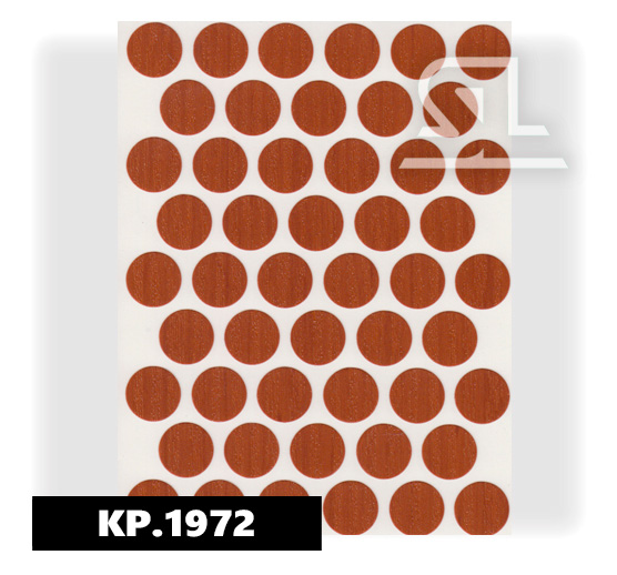 Пластиковые заглушки самоклеящиеся 18мм для евровинта KP1972 Яблоня Локарно PACIFIC