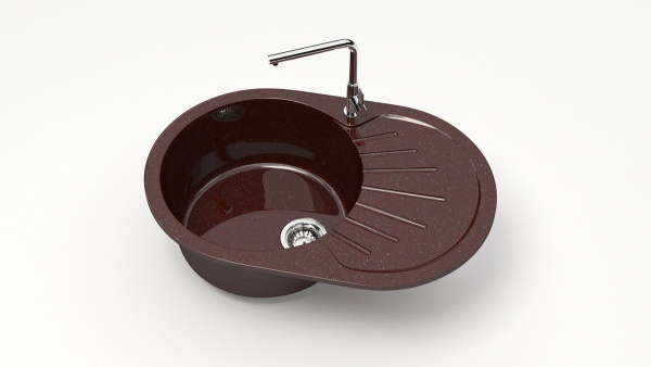 Мойка овальная Клоуд Z111 Q16 Шоколад глянец