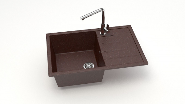 Мойка прямая F 161 Q16 Шоколад матовый