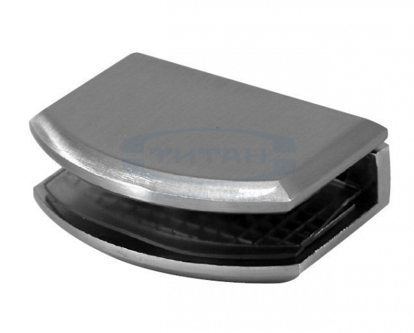 Коннектор стекла к стене или полу Хром матовый Нержавеющая сталь Титан