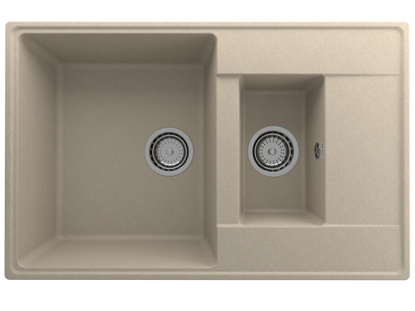 Мойка двойная Quartz Prima 780 1.5К Десерт
