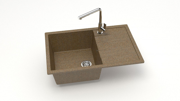 Мойка прямая F 161 Q9 Терракот матовый