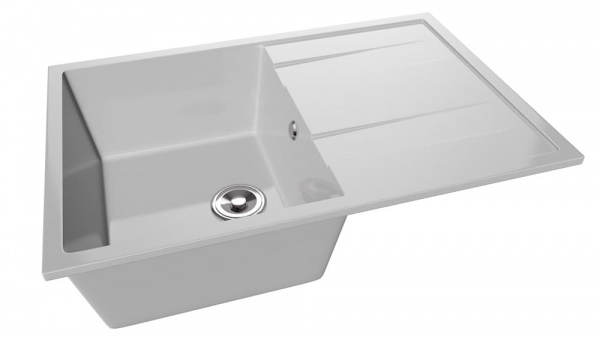 Мойка прямая Канопус Полярные шапки глянец