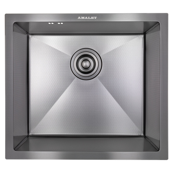 Мойка AMOLLET 3 мм PS 4944 49х44 П/М PREMIUM HONEY Чёрный