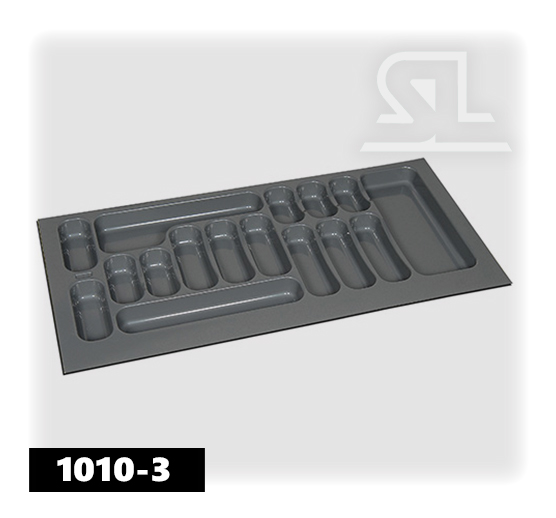 Лоток для столовых приборов 1000 97*49 Серый глянец SL 