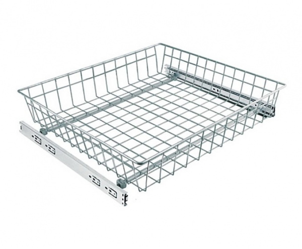 Корзина на шариковых направляющих 535х475х100 Белый Sibo 25 кг.