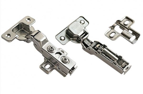 Петля полунакладная 08* с доводчиком CLIP-ON AGV 