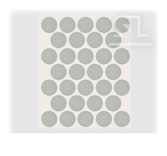 Пластиковые заглушки самоклеящиеся 14мм для евровинта A0288 PACIFIC