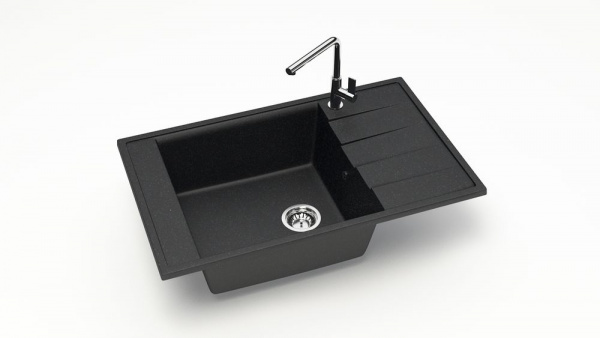 Мойка прямая F29 Q4 Чёрный матовый